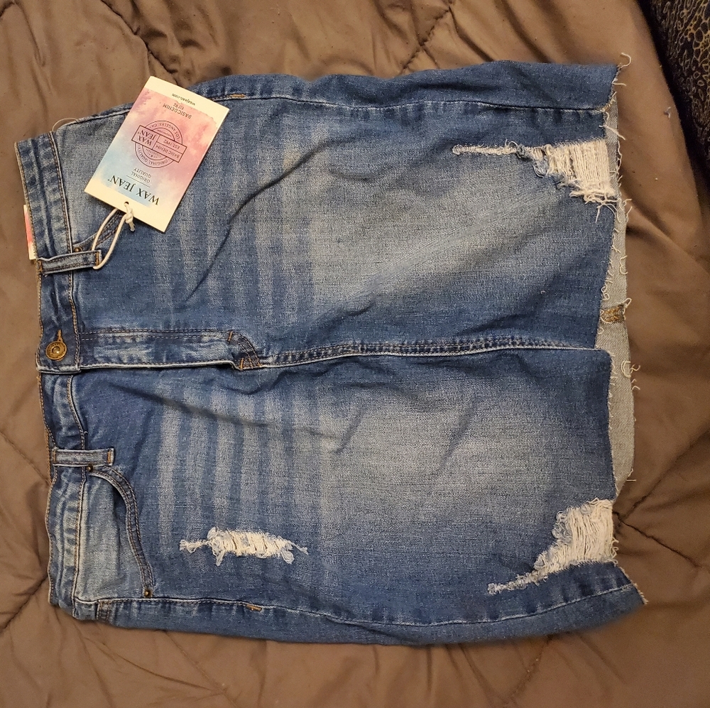 Denim jean skirt